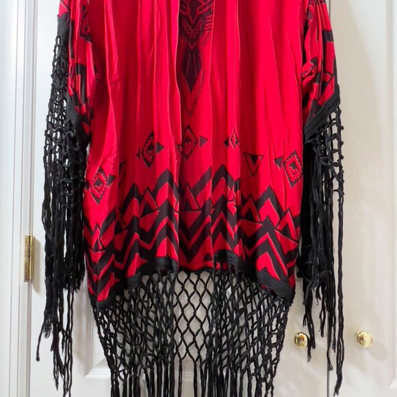 Rare Spell & Gypsy Opium Red Kimono OS - Picture 2 of 14